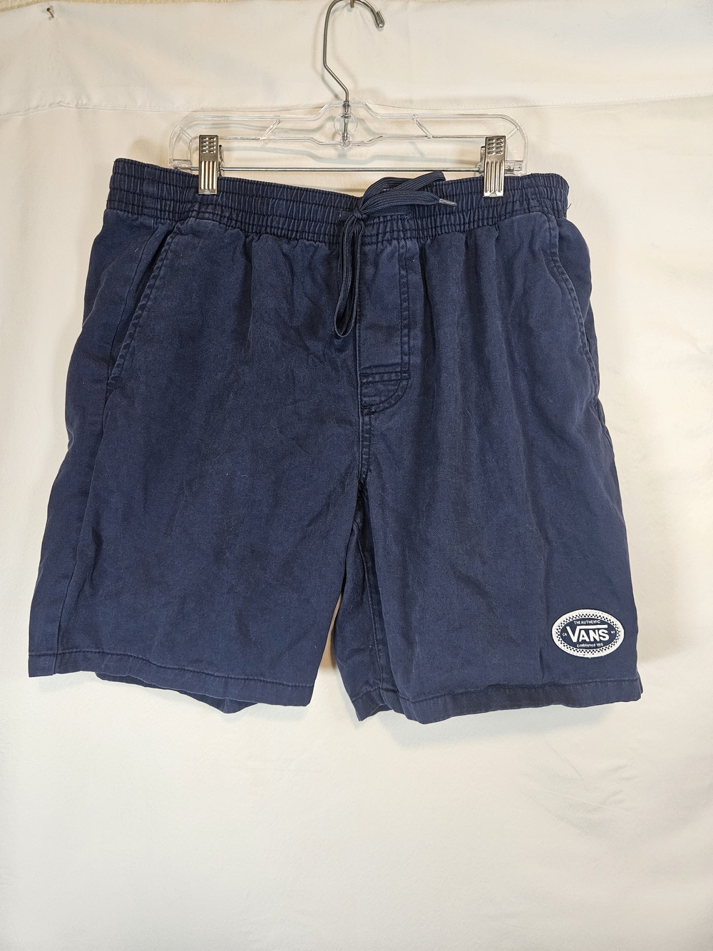 Vans Navy Elastic Waist Athletic Shorts